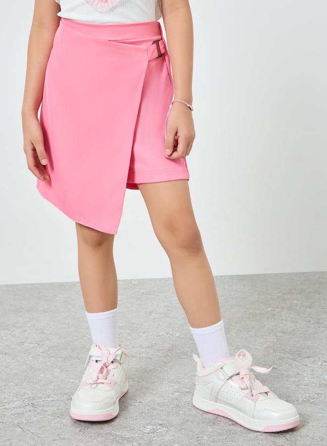 Styli Girls Pink Woven Skort - Image 4